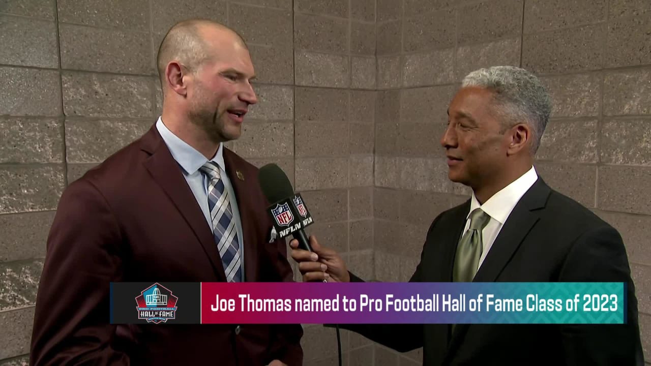 Former All-Pro offensive lineman Joe Thomas looks radically different from  NFL days