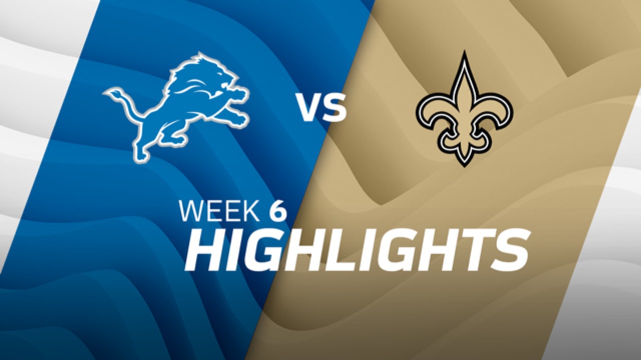 Lions vs. Saints: Highlights, game tracker and more