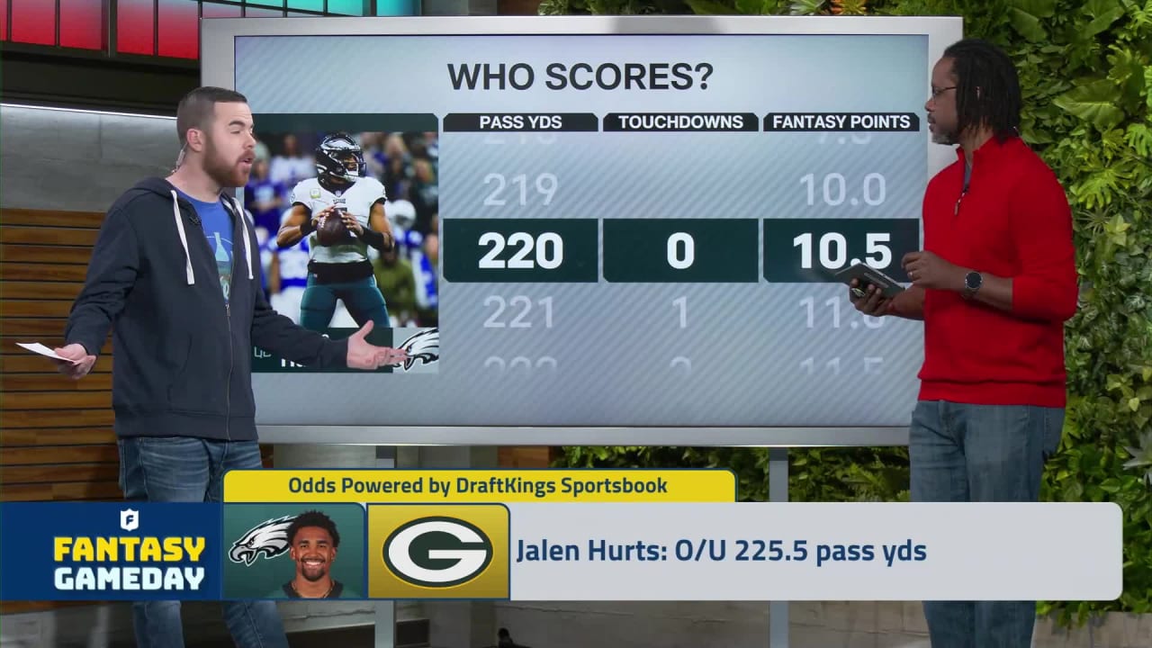 QB projections for Jalen Hurts and Aaron Rodgers