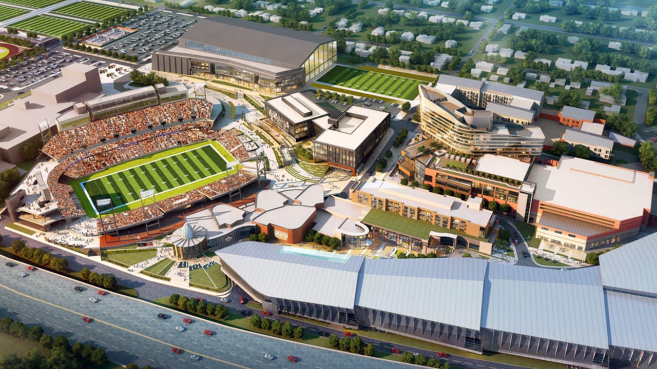 Gold seats installed at Tom Benson Hall of Fame Stadium