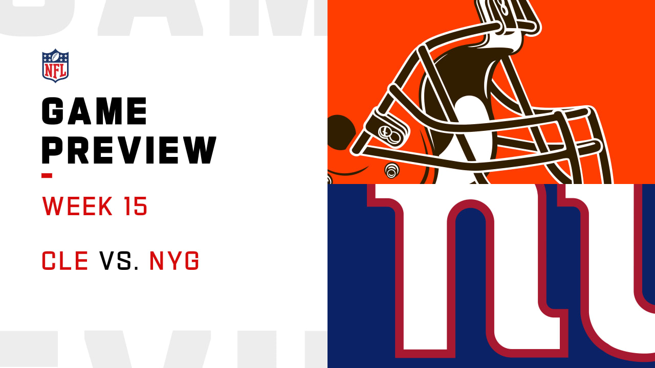 Cleveland Browns vs. New York Giants preview Week 15