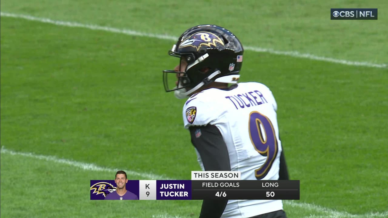 Justin Tucker made a game-winning 43-yard field goal against the Cincinnati  Bengals.