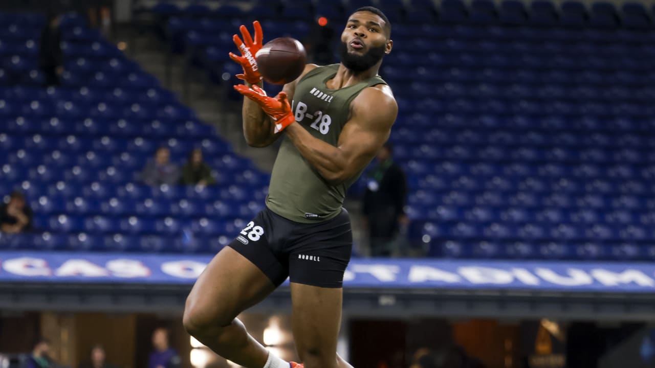 Linebacker Trenton Simpson at the 2023 NFL Scouting Combine workout