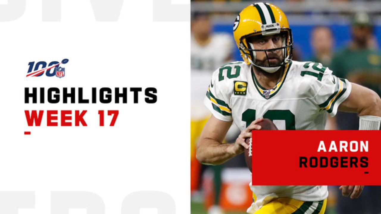 Aaron Rodgers' best throws from 323yard game Week 17