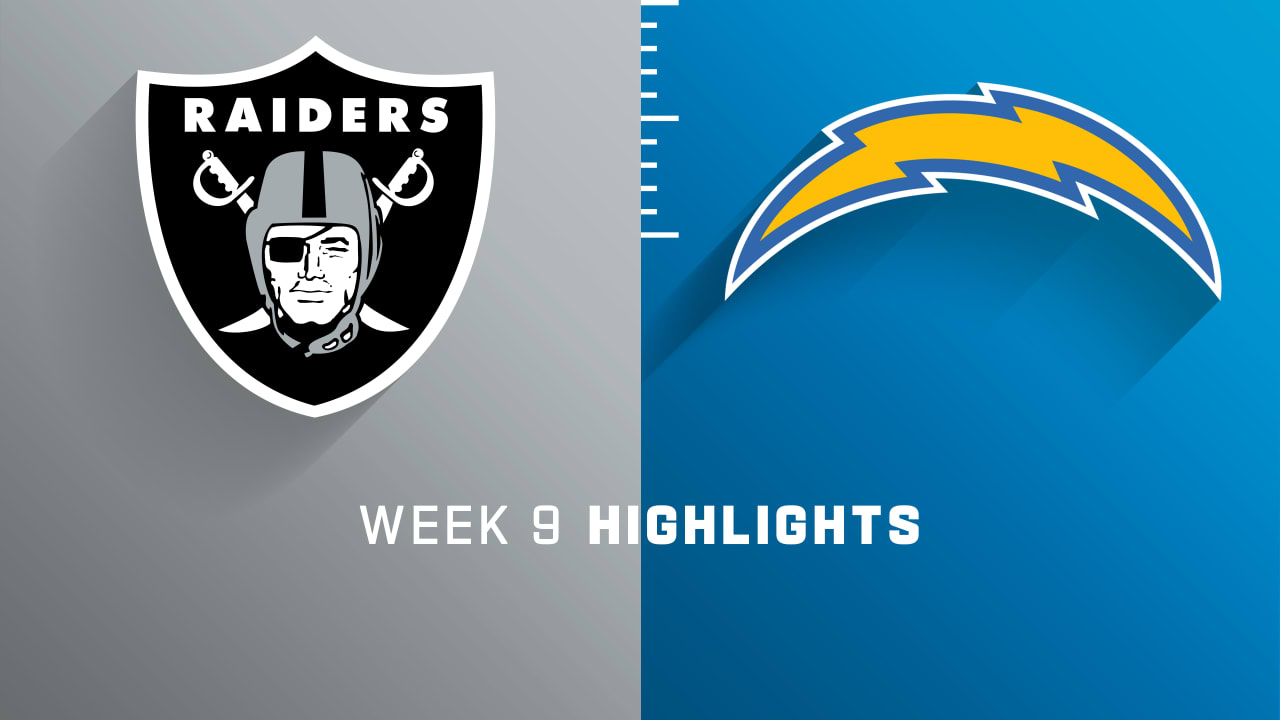 Las Vegas Raiders vs. Los Angeles Chargers highlights Week 9