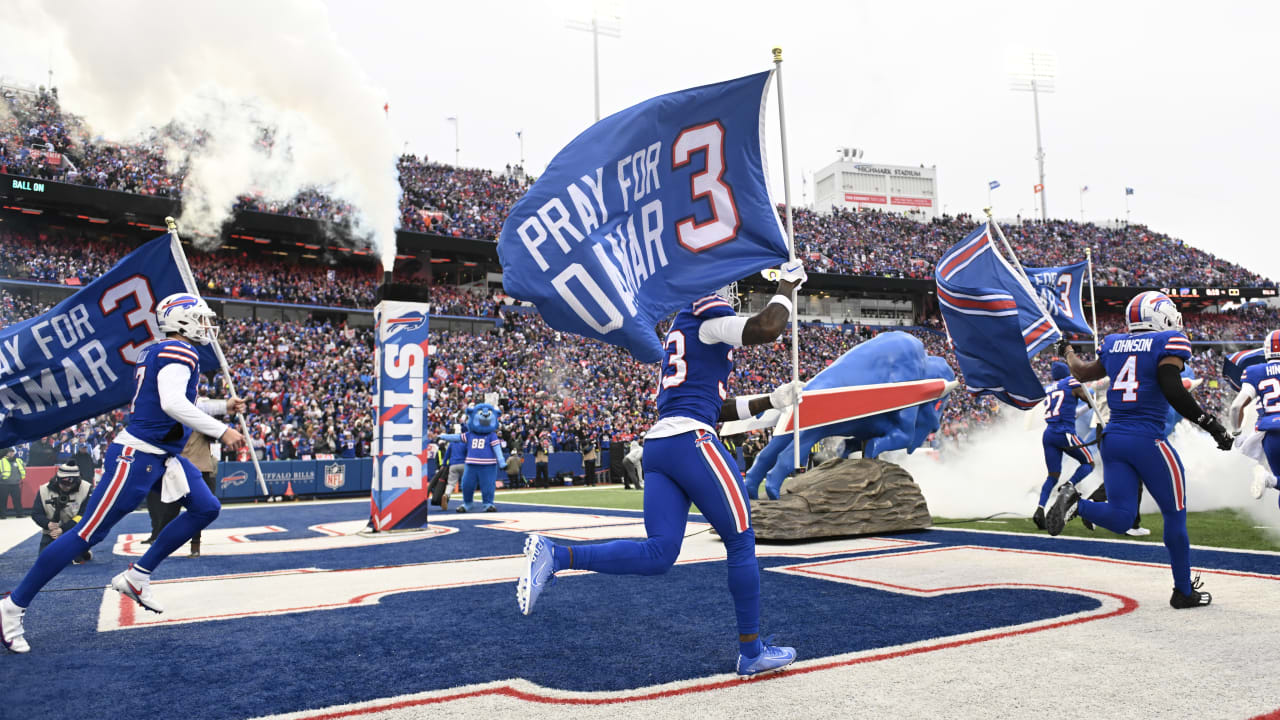 What is the No. 3 patch on Bills' jerseys? Buffalo honors Damar Hamlin's  recovery during playoff run