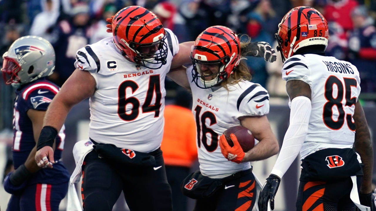 Cincinnati Bengals wide receiver Trenton Irwin absorbs hit on 4yard TD