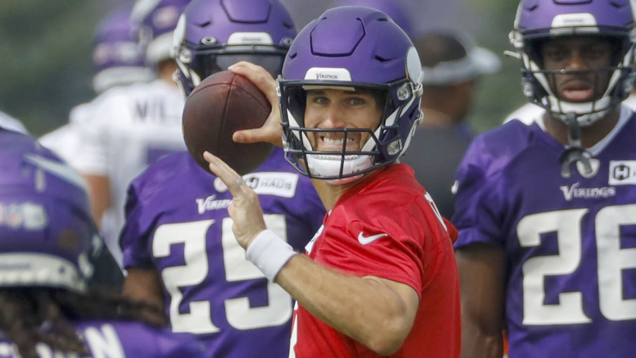 Las Vegas, Nevada, USA. 3rd Feb, 2022. Minnesota Vikings quarterback Kirk  Cousins (8) during the NFC