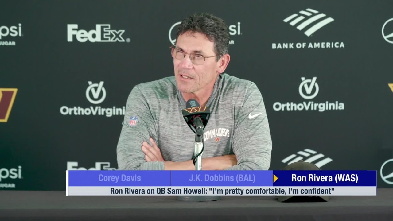 Washington Commanders Head Coach Ron Rivera talks Bills loss, Quarterback  Sam Howell