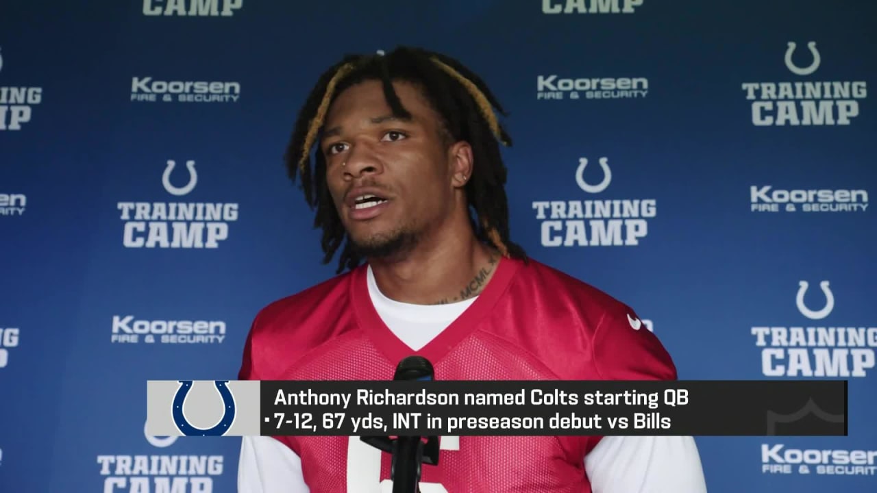 Anthony Richardson being named Colts' starting QB