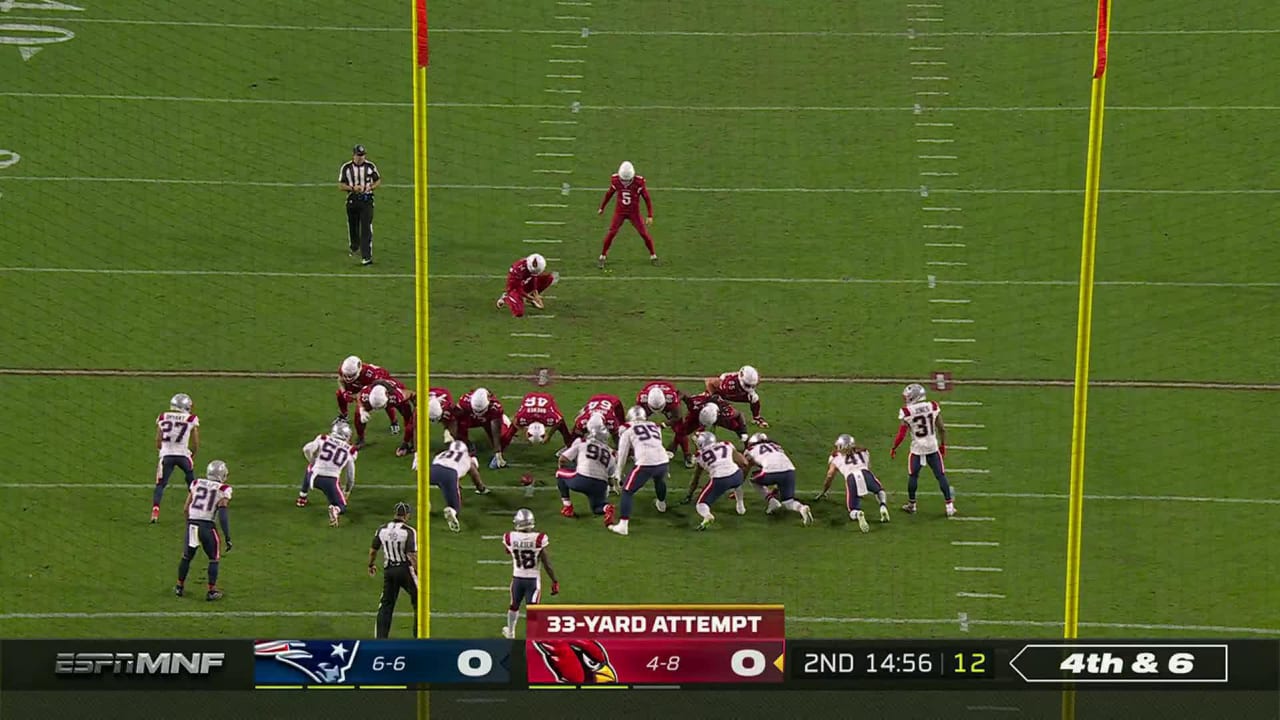 Arizona Cardinals Kicker Matt Prater's 33-yard FG Opens Scoring In New ...