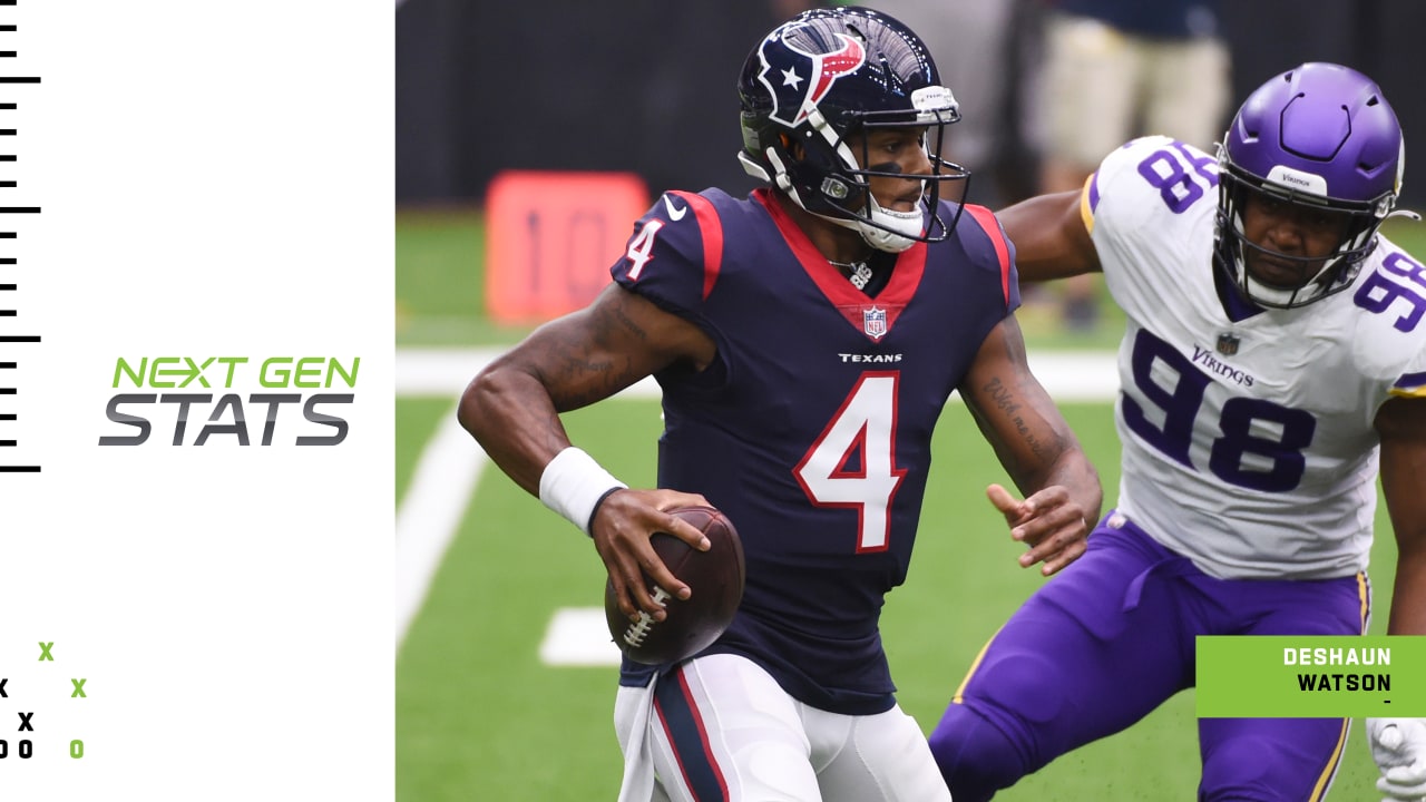 Houston Texans quarterback Deshaun Watson's five least probable completions  at midseason