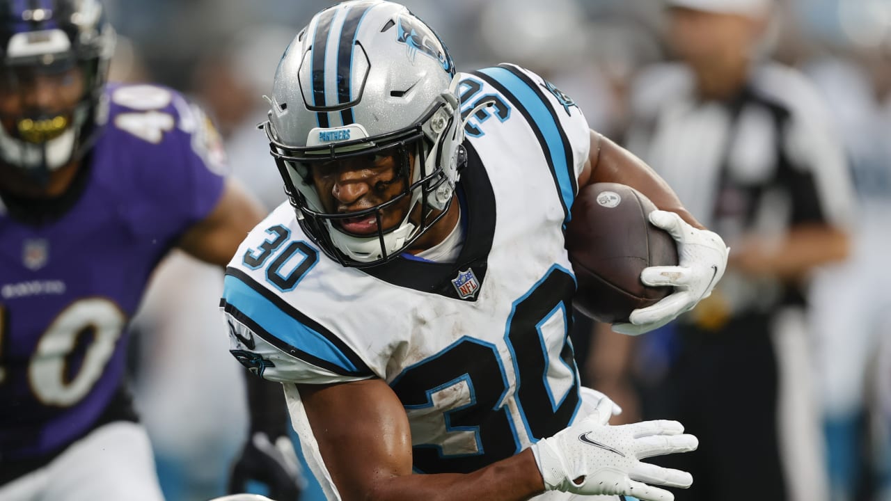 Carolina Panthers running back Chuba Hubbard hits turbo for 29yard