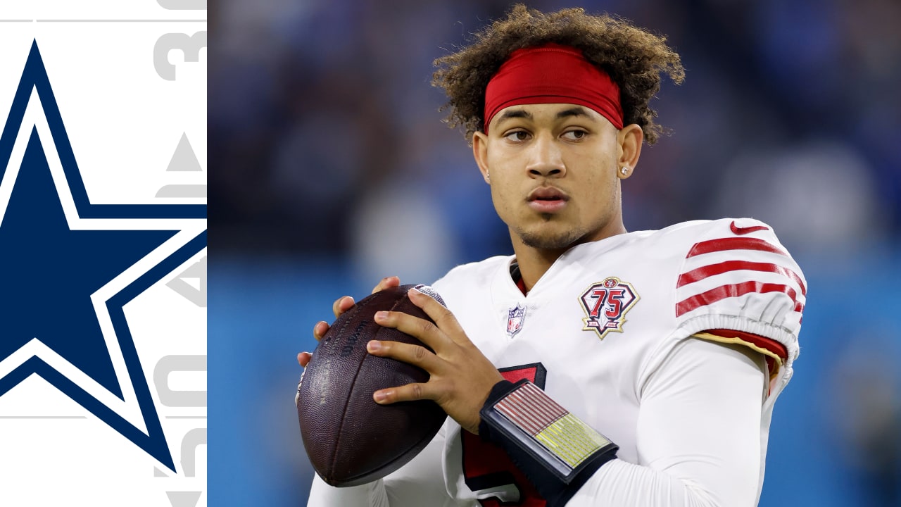 NFL Network insider Ian Rapoport: San Francisco 49ers trading quarterback Trey  Lance to the Dallas Cowboys in exchange for a fourth round pick in 2024 NFL  Draft