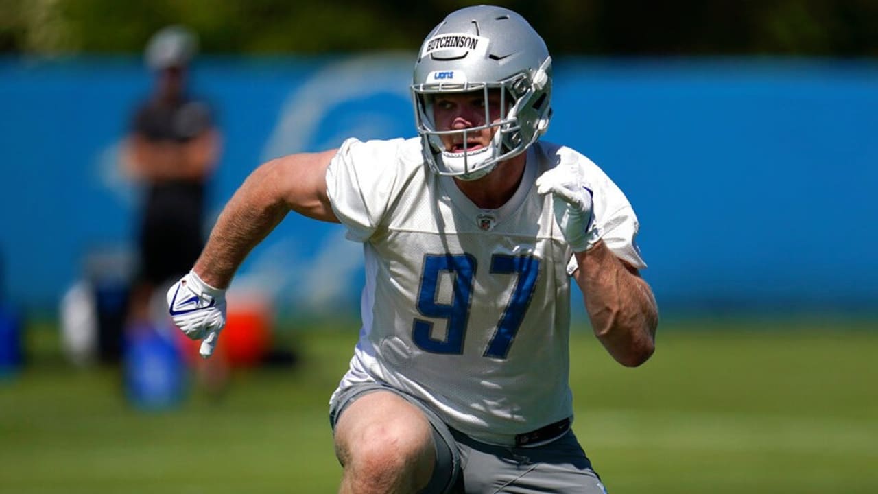 Lions defensive end Aidan Hutchinson ready to put the 'rah-rah' of draft  talk behind him and get to work