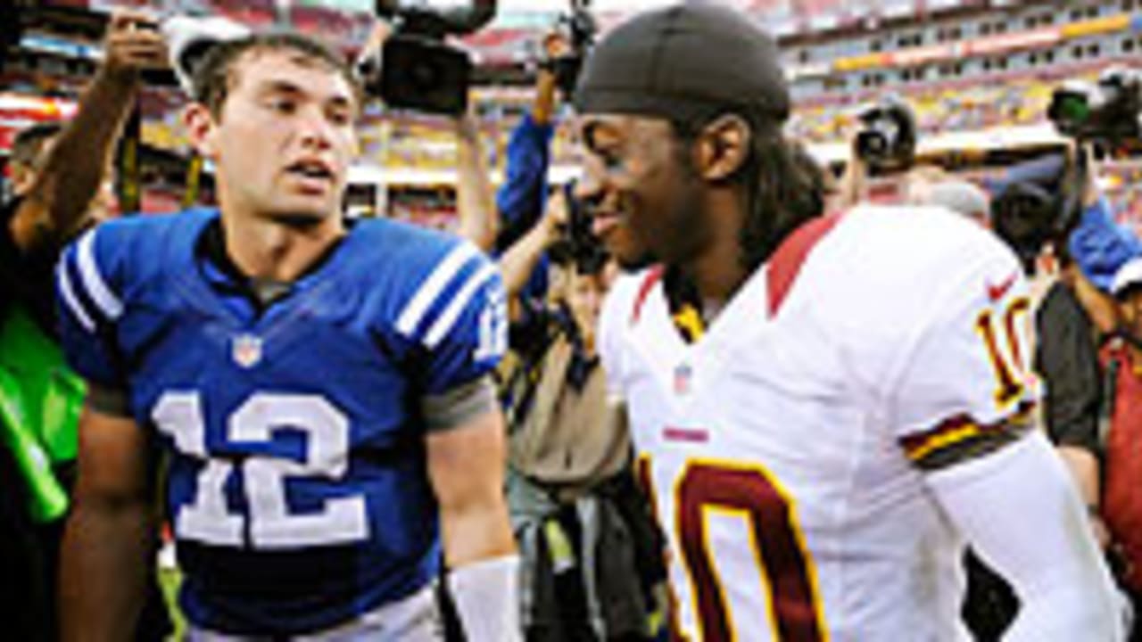 Rookie quarterbacks Andrew Luck, Robert Griffin III, Russell