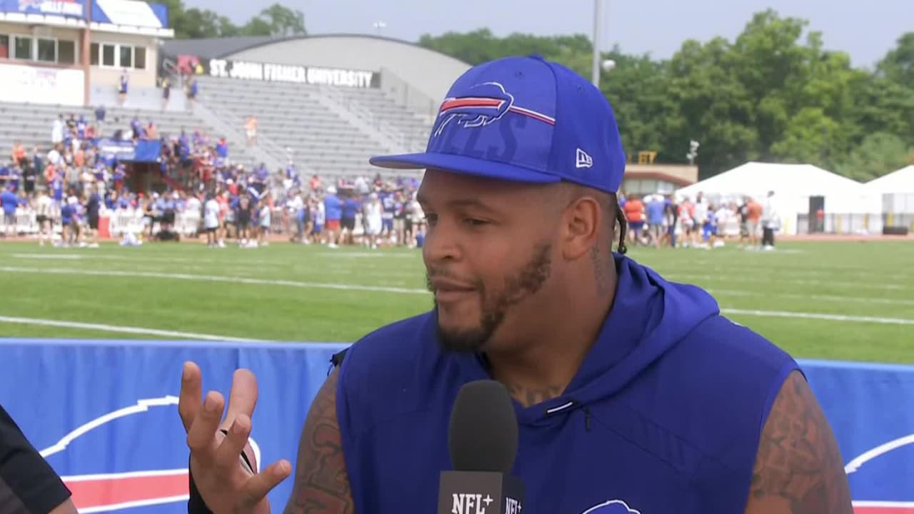 Tackle Dion Dawkins joins 'Inside Training Camp Live' to discuss Buffalo  Bills practices
