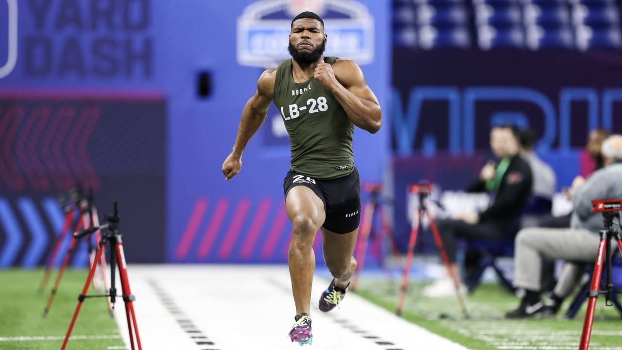 Linebacker Trenton Simpson runs official 4.43-second 40-yard dash at ...
