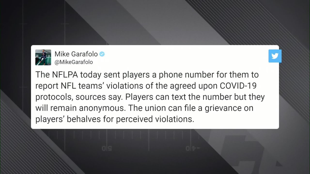 Nflpa Sent Players A Phone Number To Anonymously Report Perceived Violations Of Covid 19 Protocols