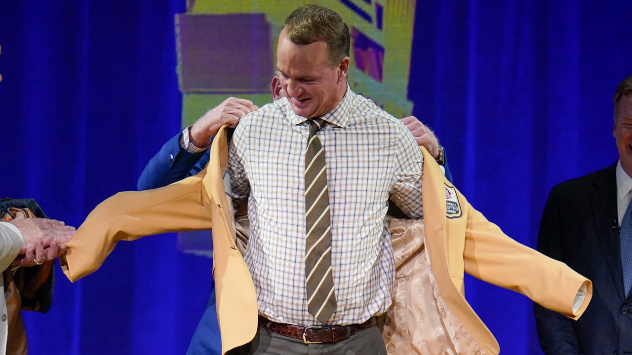 Pro Football Hall of Fame Class of 2021 inductee Peyton Manning ...