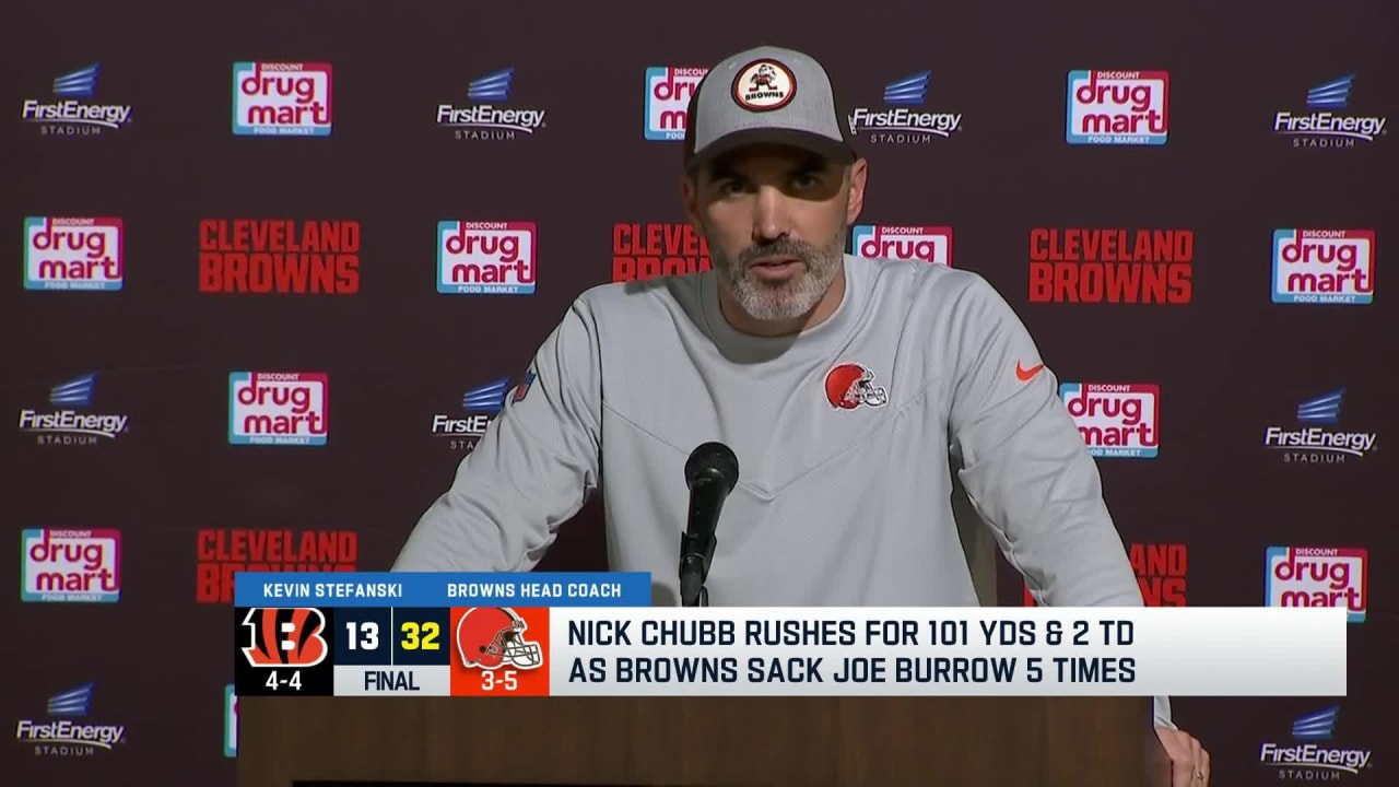 NFL Update] Browns HC Kevin Stefanski says he knew a big play was coming on  the first Steelers snap because his kids were jumping up and down upstairs.  Stefanski says his feed