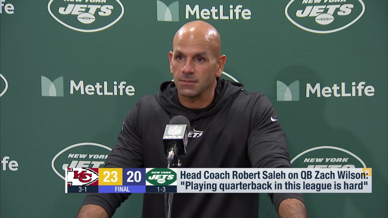 New York Jets on X: Coach Saleh on QB Zach Wilson's performance on Sunday.   / X