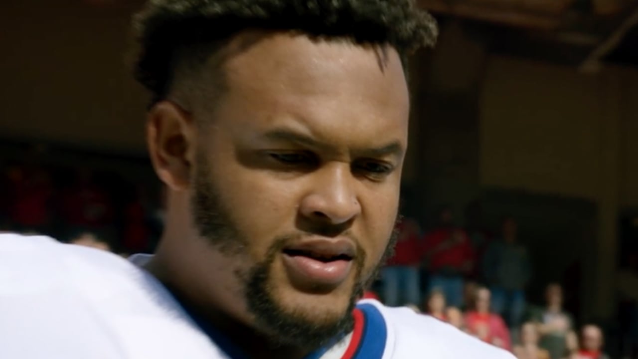 Buffalo Bills offensive tackle Dion Dawkins hosts a roundtable after the  Buffalo mass shooting with current and former Bills players