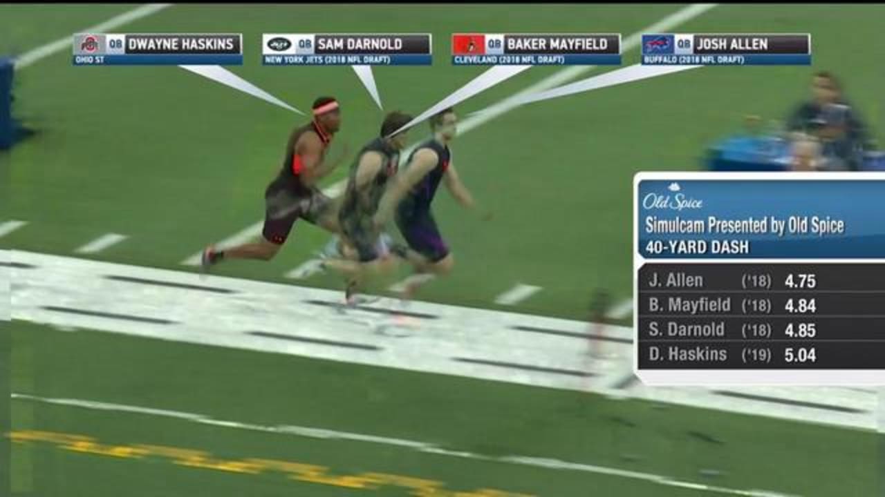 Simulcam 2018 NFL Scouting Combine QBs leave Ohio State Buckeyes