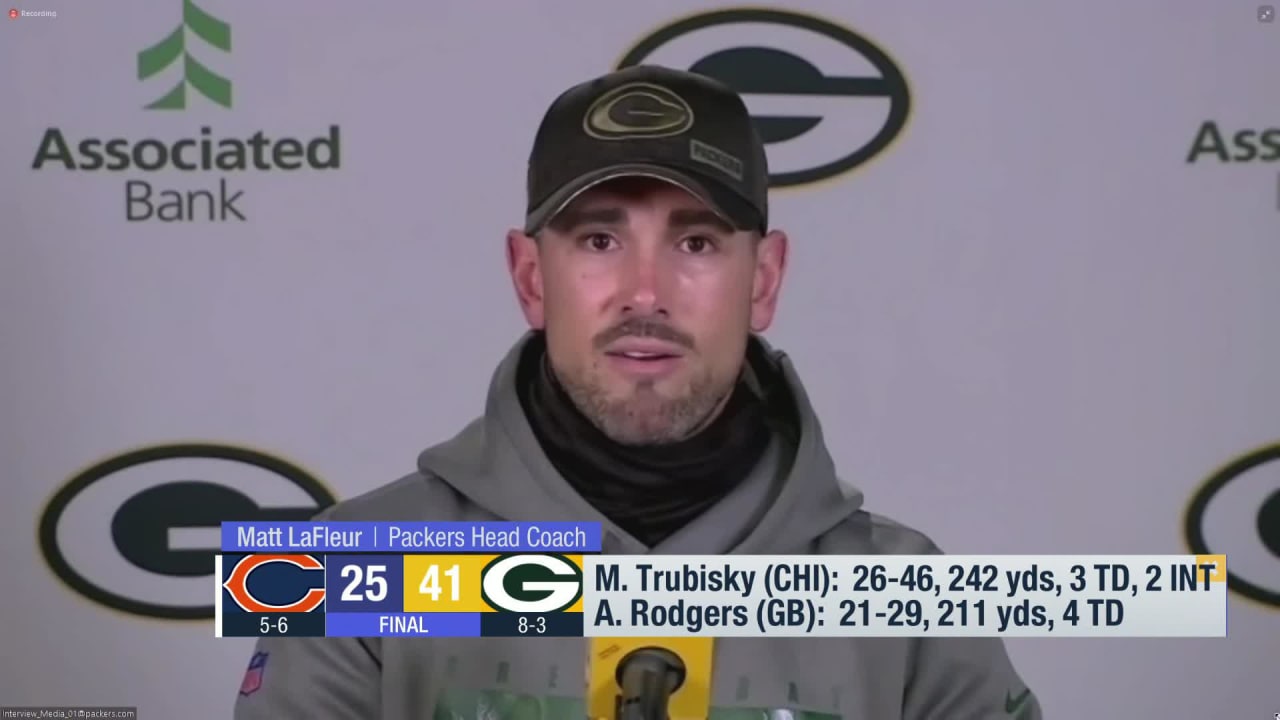 Green Bay Packers head coach Matt LaFleur on Aaron Rodgers: 'I wouldn't ...