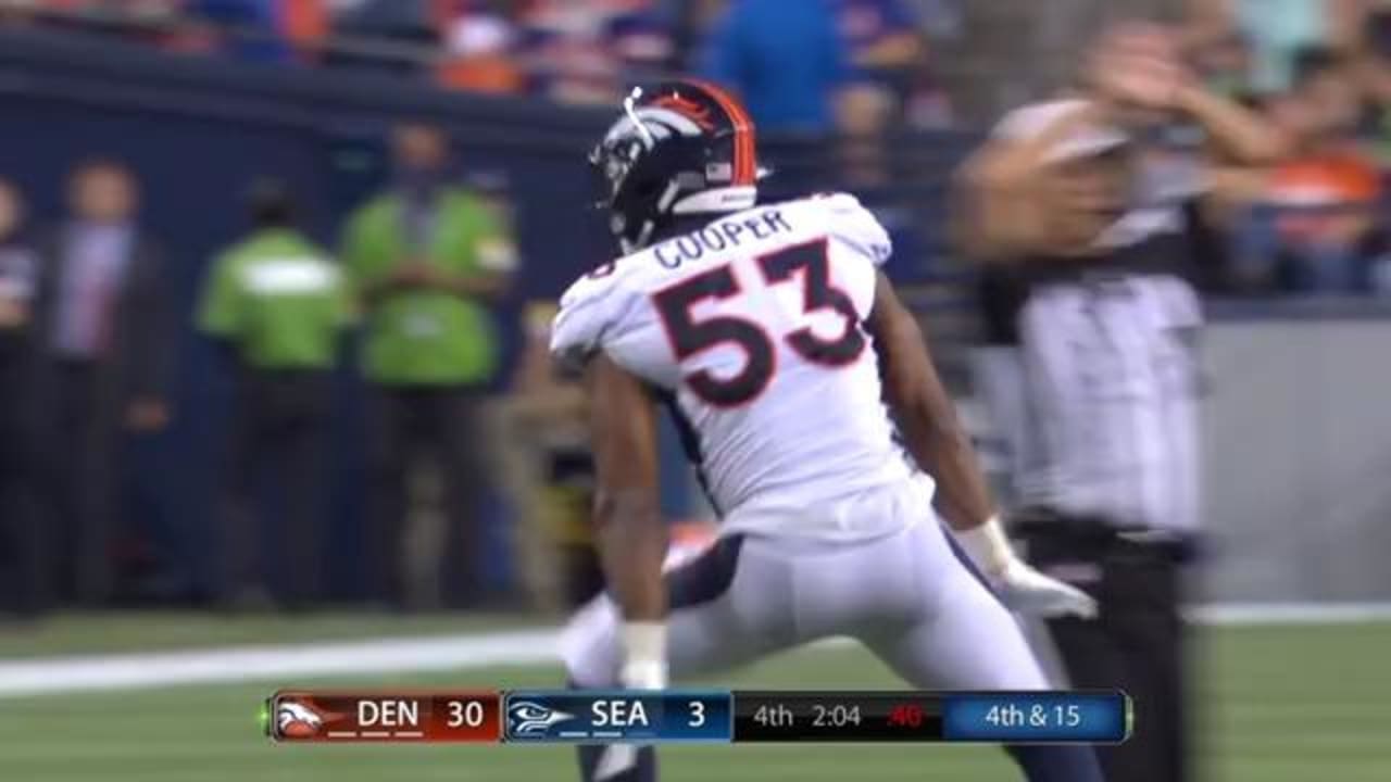 Denver Broncos linebacker Jonathon Cooper (53) in action during an