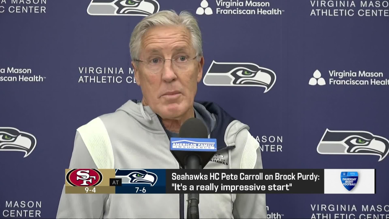 Seattle Seahawks head coach Pete Carroll: San Francisco 49ers ...