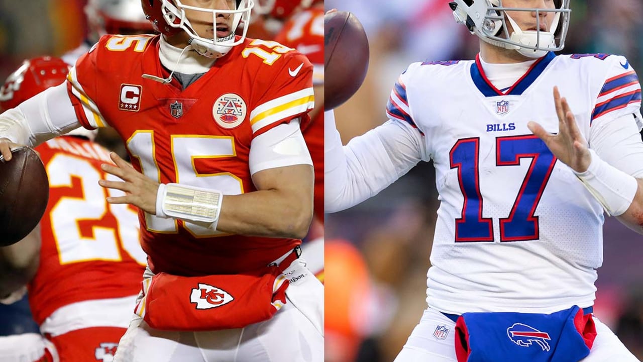 Josh Allen and Patrick Mahomes challenge each other to a throw-off