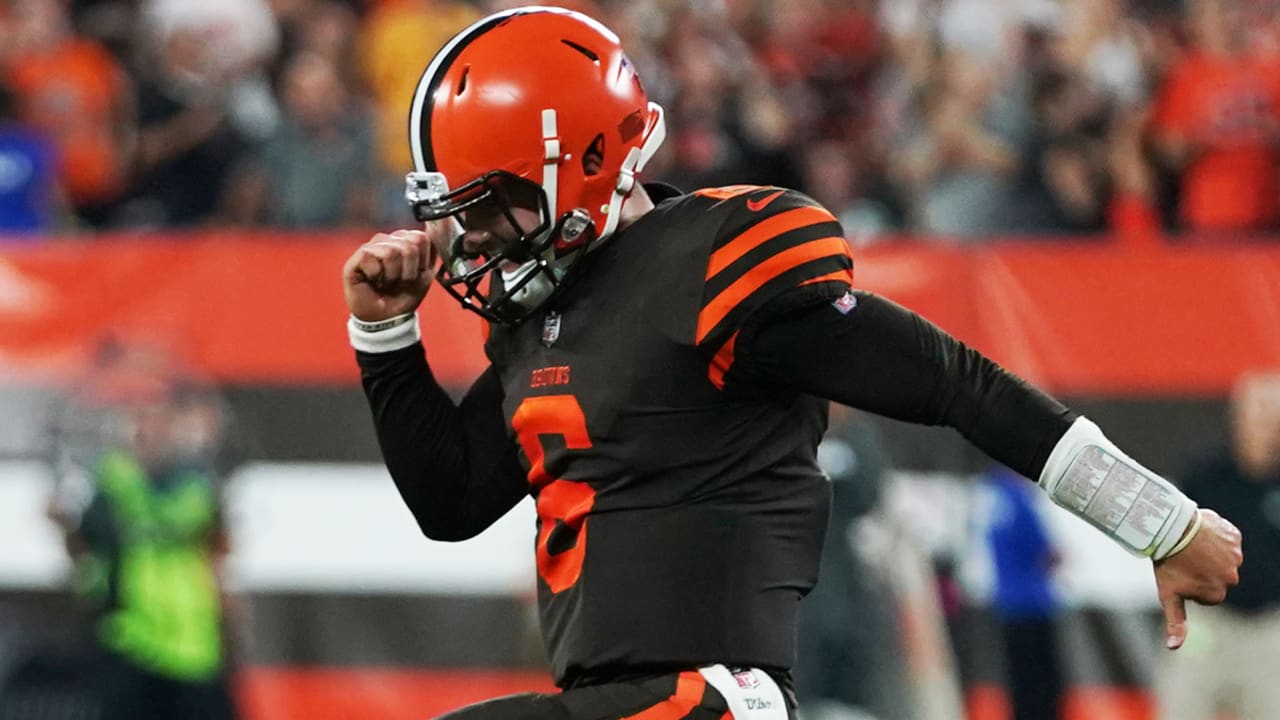 Baker Mayfield Ends Cleveland Browns' 635-Day Winless Streak - The New York  Times