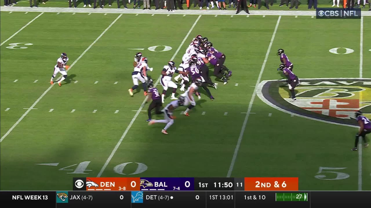 Denver Broncos quarterback Russell Wilson flashes his arm strength on