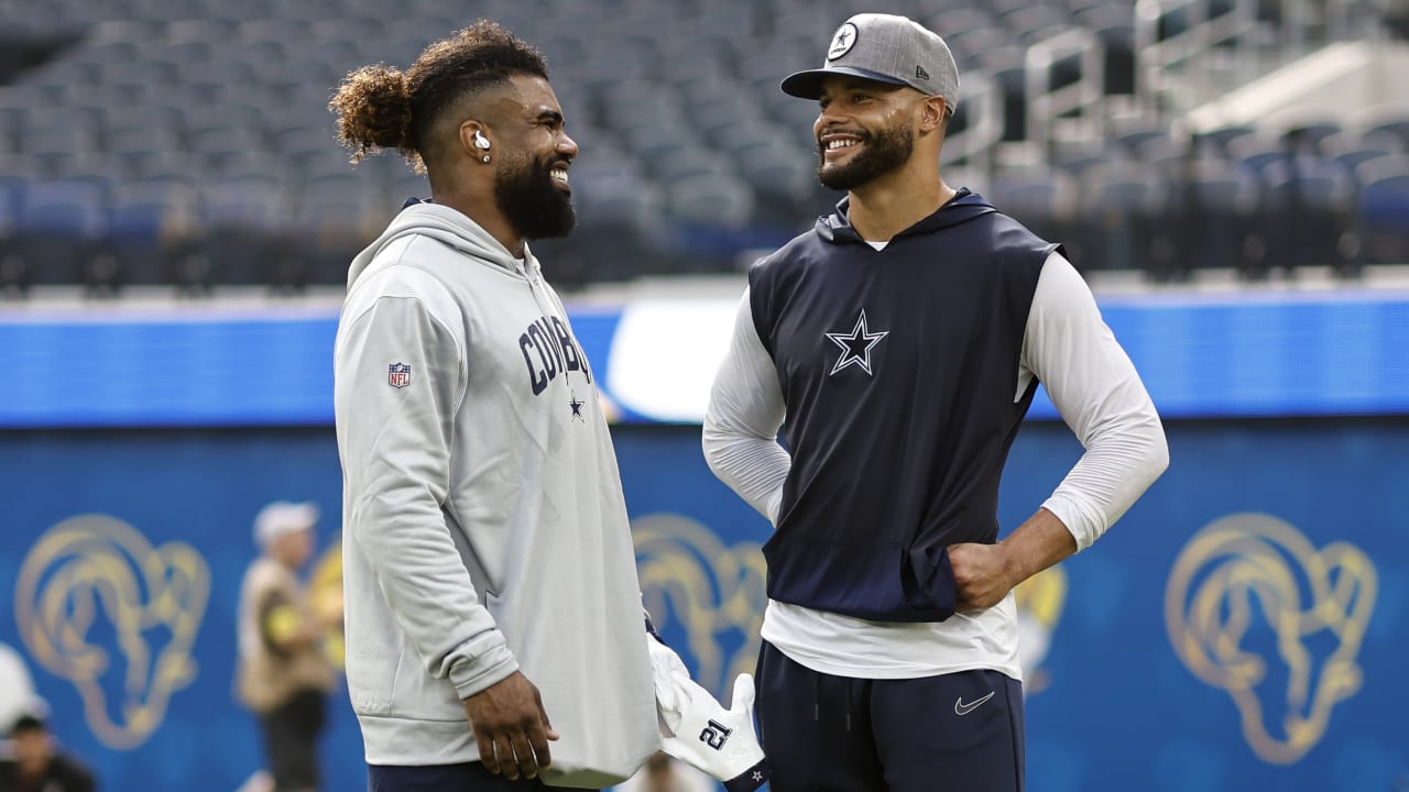 Prescott, Elliott getting used to being former teammates with Cowboys,  Patriots set to meet