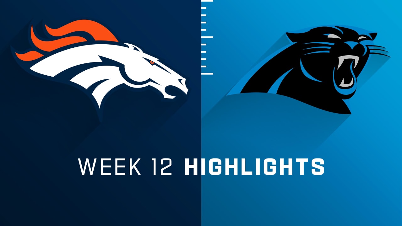 Broncos vs. Panthers: Live updates and highlights from the NFL Week 12 game