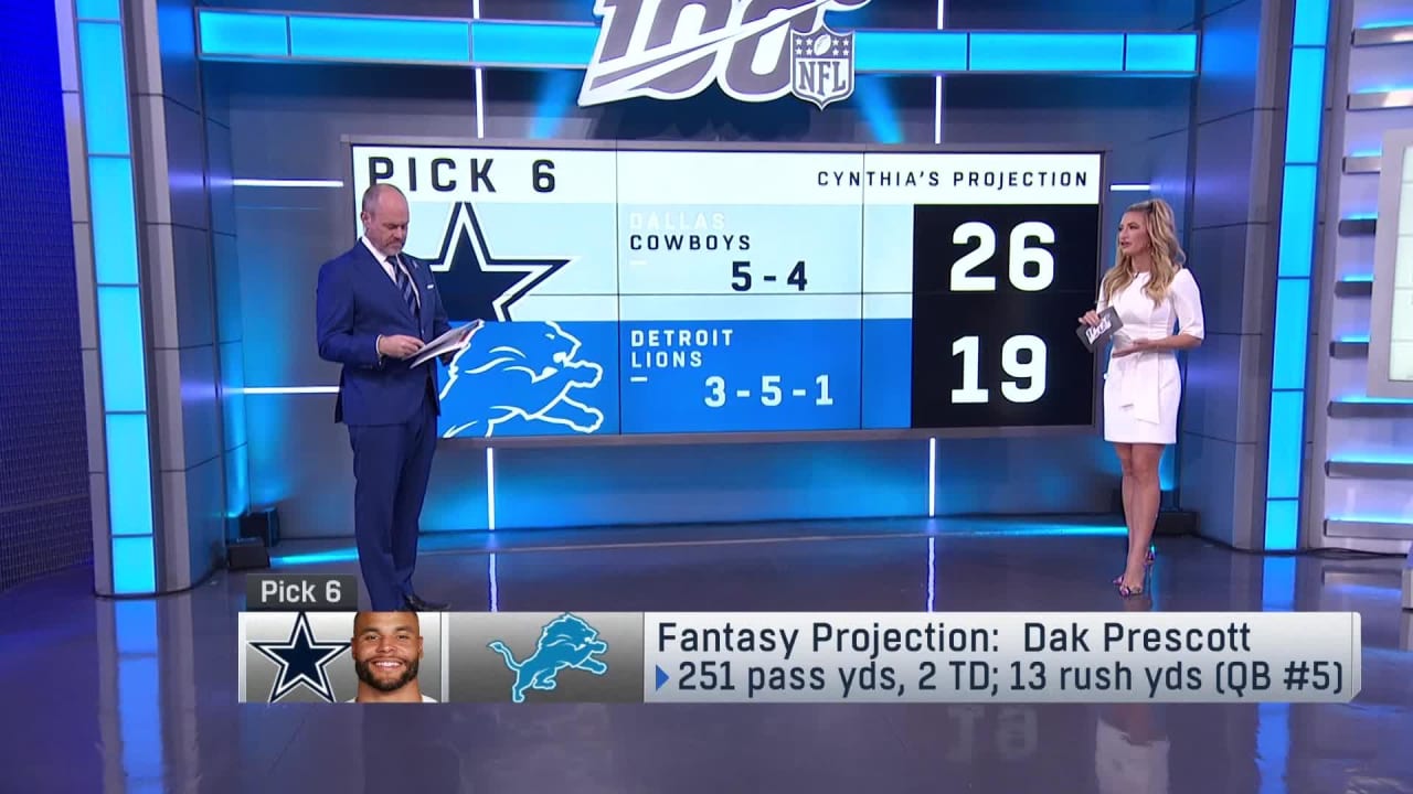 NFL Network's Cynthia Frelund's Game Projections - Week 11