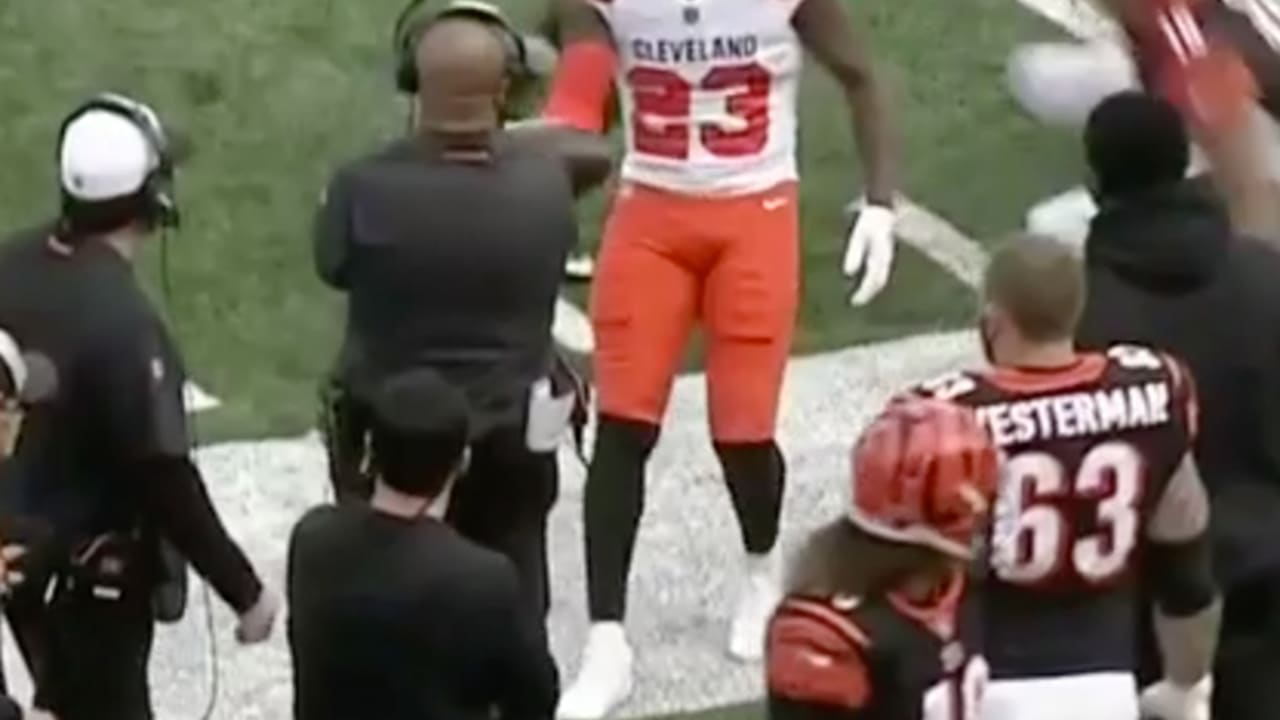 Damarious Randall planned to give ball to former Cleveland Browns coach Hue  Jackson after INT