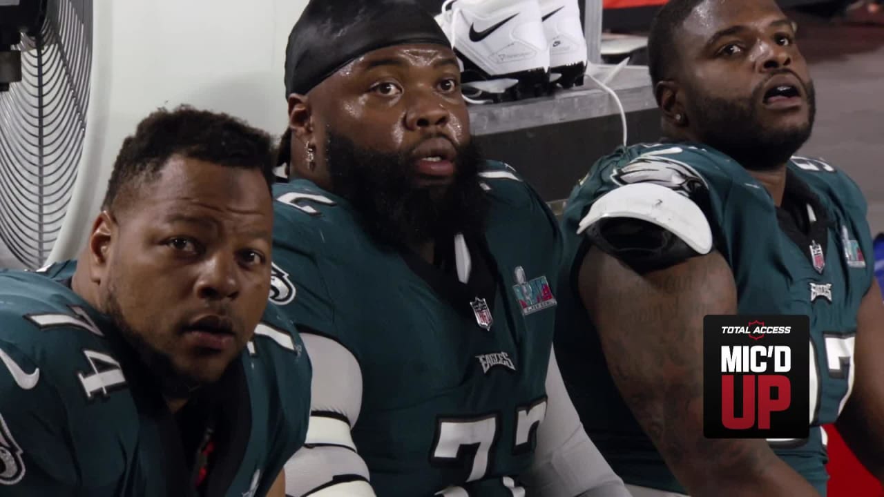 Watch the Philadelphia Eagles sideline mic'd up for their reaction to