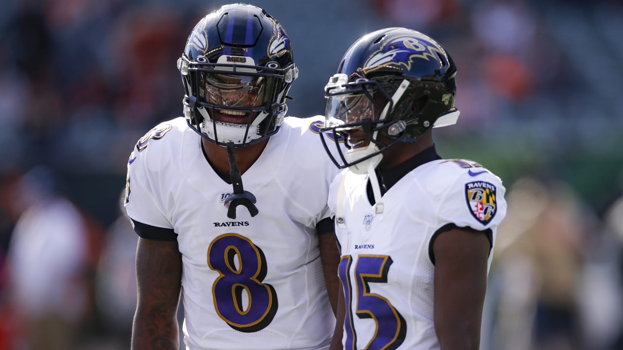 Lamar Jackson & Marquise Brown  Baltimore ravens logo, Baltimore