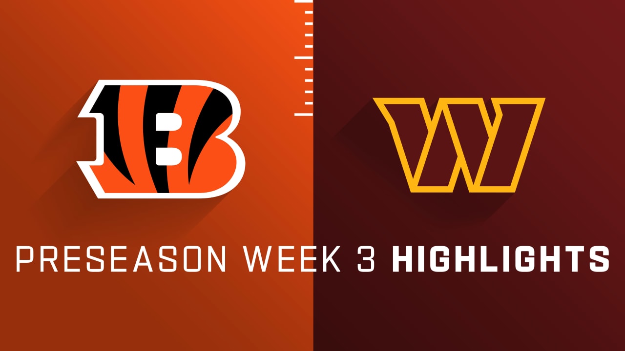 Washington Redskins vs Cincinnati Bengals Schedule, TV, Radio