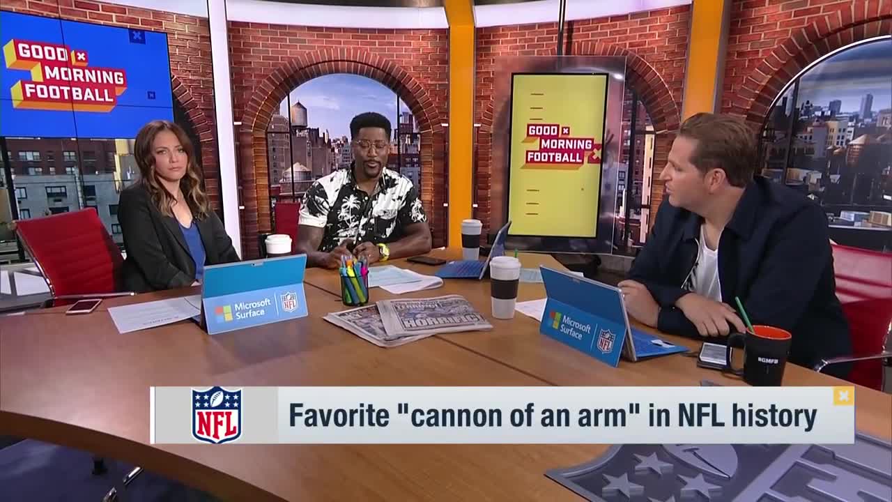 'GMFB' highlights their favorite throwing arms in NFL history