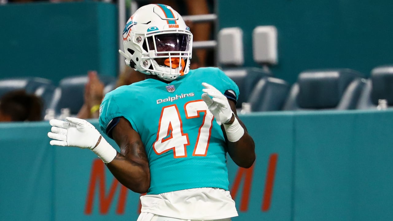 Miami Dolphins players hype up ZaQuandre White for scoring touchdown vs.  Las Vegas Raiders - Dolphin Nation