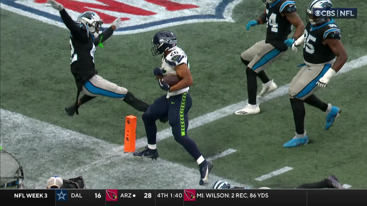 WATCH: Seahawks' Zach Charbonnet Delivers Viral 'Beast Mode' Hit Against  Carolina Panthers - Tracker - Sports Illustrated Seattle Seahawks News,  Analysis and More