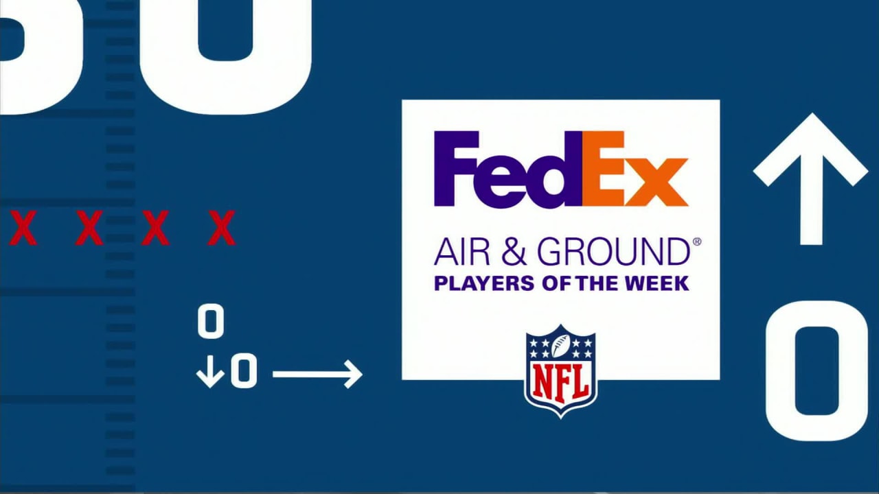 FedEx Air and Ground Players of the Week winner