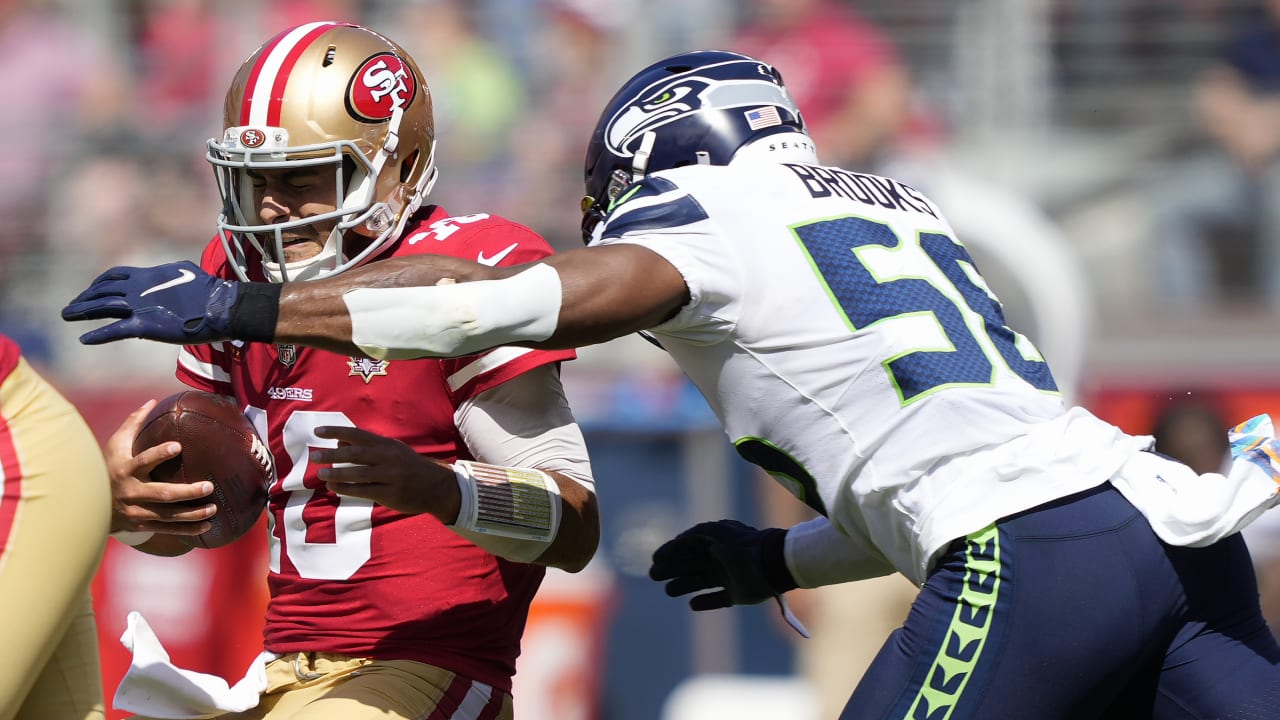 Seattle Seahawks linebacker Jordyn Brooks records secondfastest sack