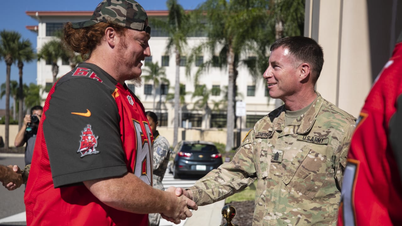 Buccaneers honor MacDill at Military Day