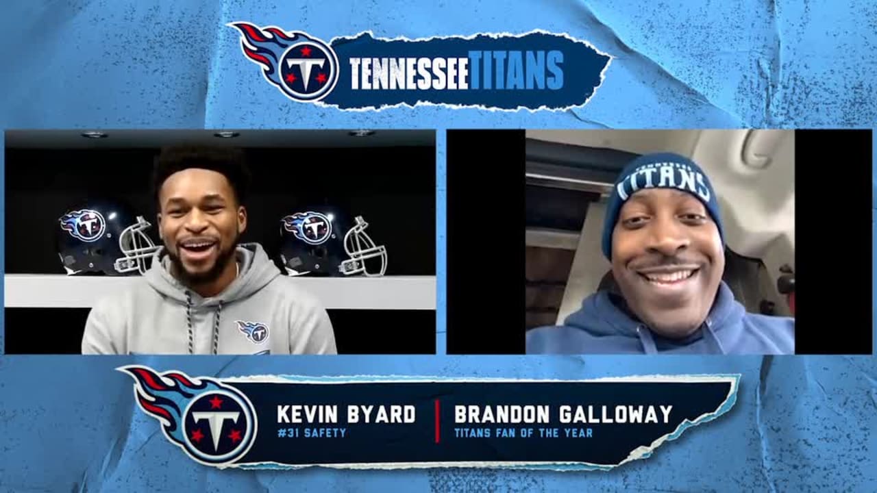 2020 NFL Fan of the Year Finalist Brandon Galloway Tennessee Titans