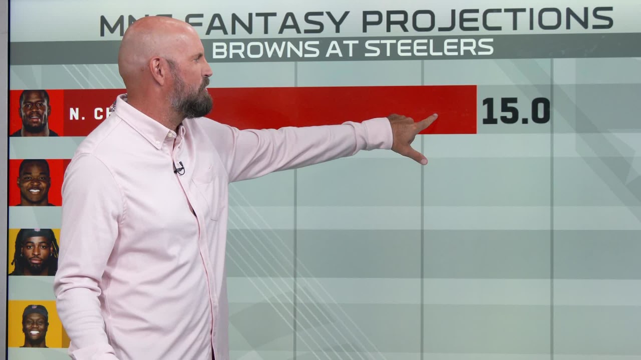 Point-total projections for Browns-Steelers on 'MNF'