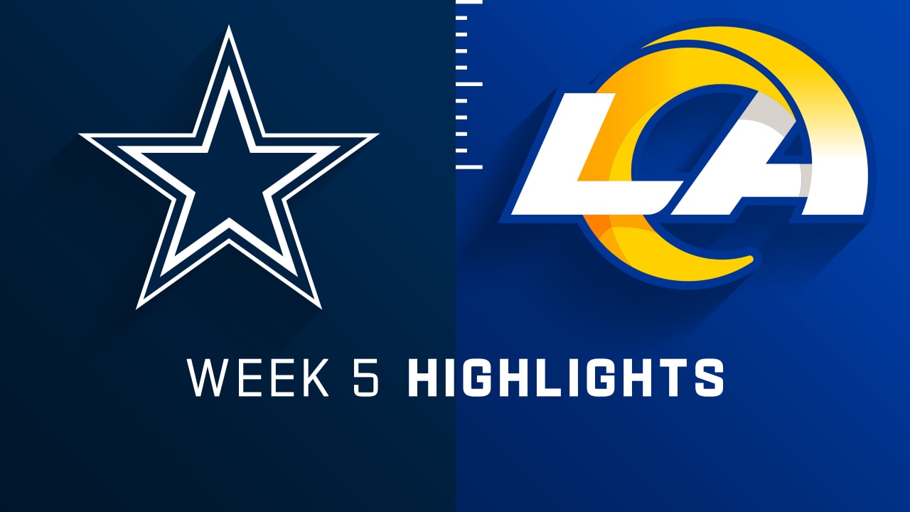 Dallas Cowboys vs. Los Angeles Rams highlights Week 5